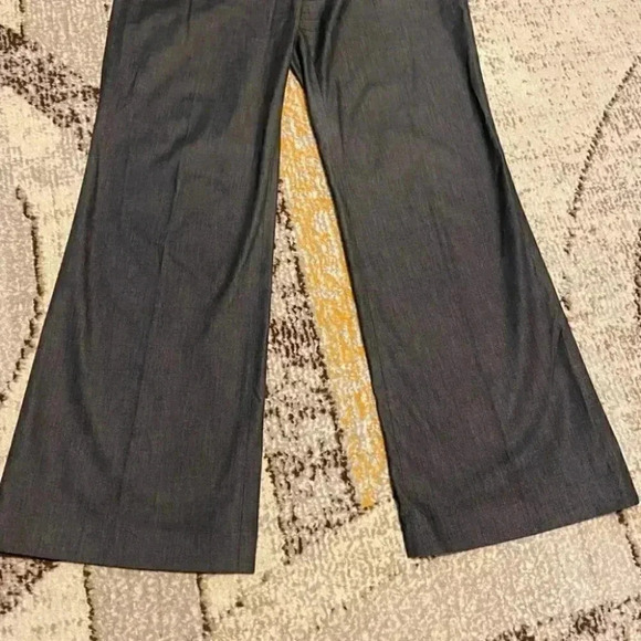 Ann Taylor Loft Julie Chambray Flared Casual Trouser Pants - Picture 4 of 9